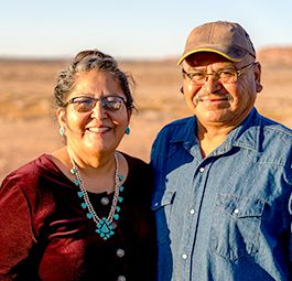 Senior couple outdoors